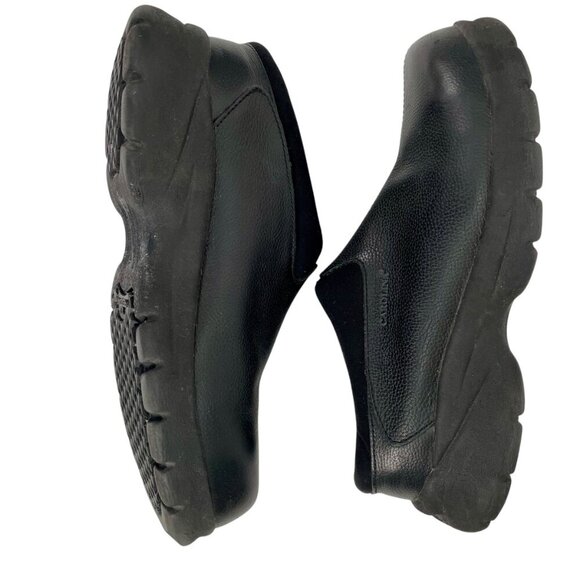 Carolina Slip Resisant Black Leather ESD Steel Toe Slip-On Work Shoes Womens 8.5 - Picture 6 of 13